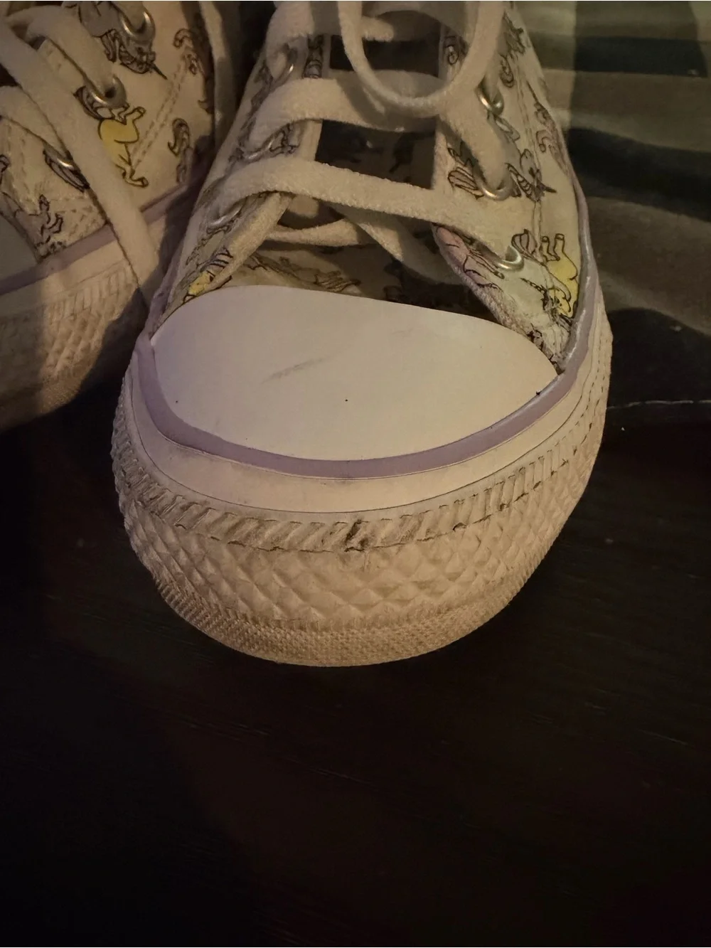 Converse Unicorn Chuck Taylor High Kids Women Sneakers White Violet Canvas 5.5